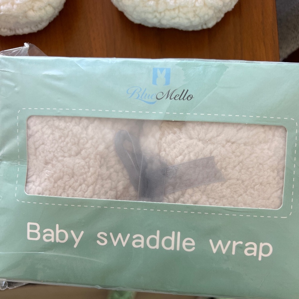 Blue Mello baby swaddle wrap